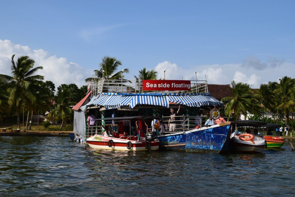 Floating restaurent in Neyyar Lake Kerala