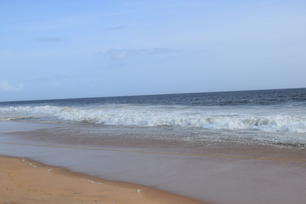 Golden sand beach Kerala