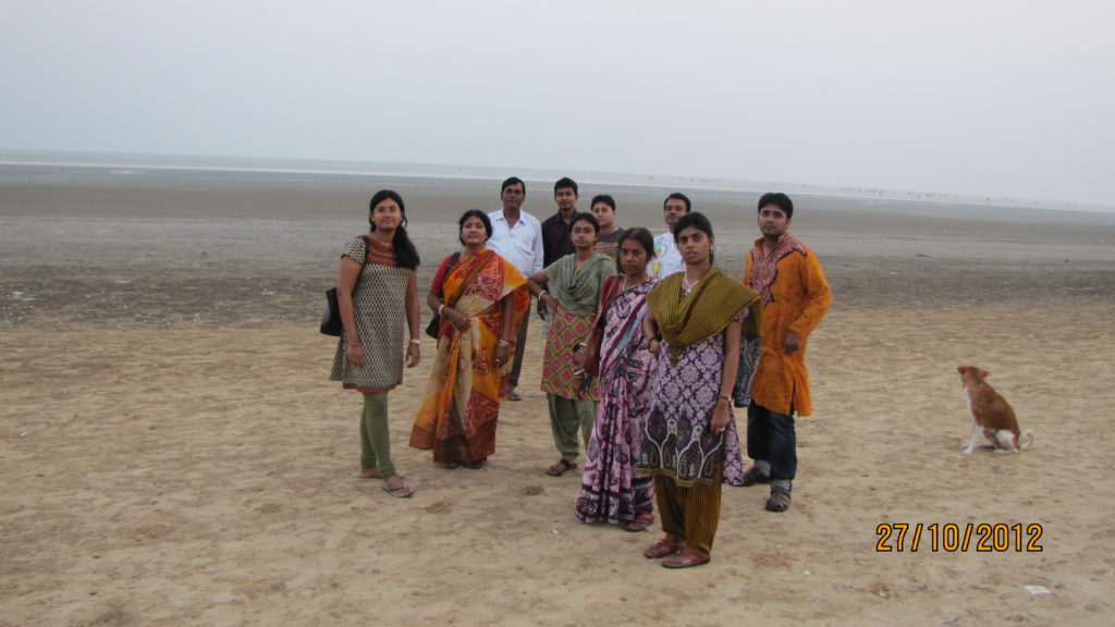 Chandipur beach during Ebb Tide