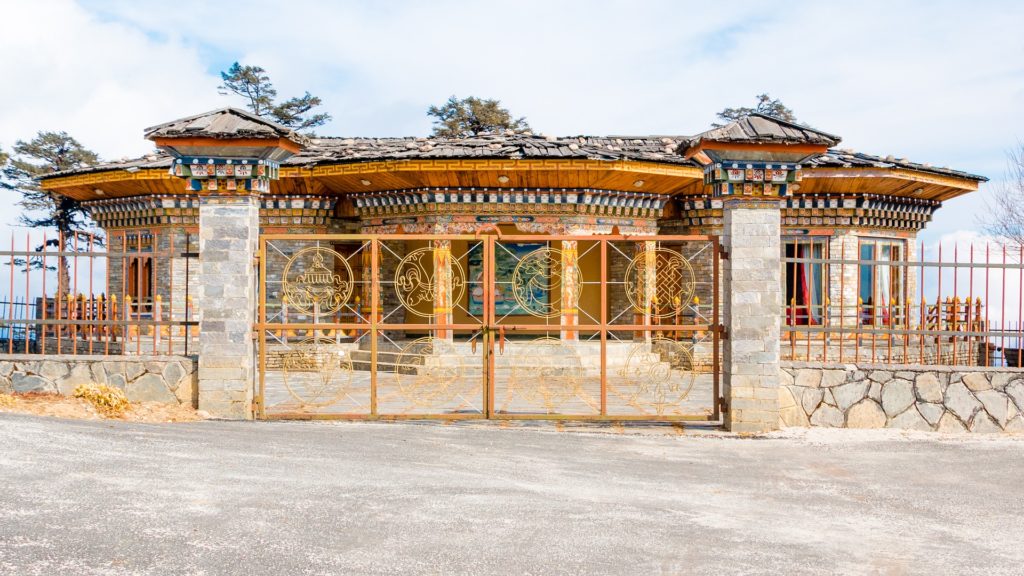 The Palace for Royal people at Drochula Pass, Bhutan