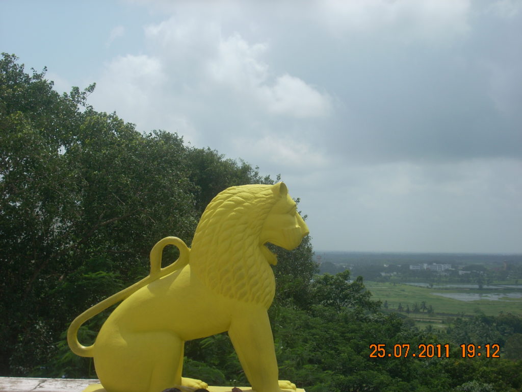 Temple top at Dhauli Giri