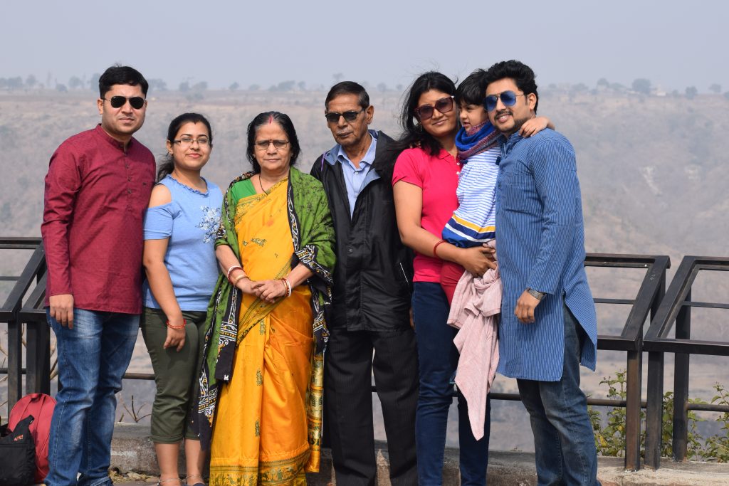 My Family at Ajanta  view point
