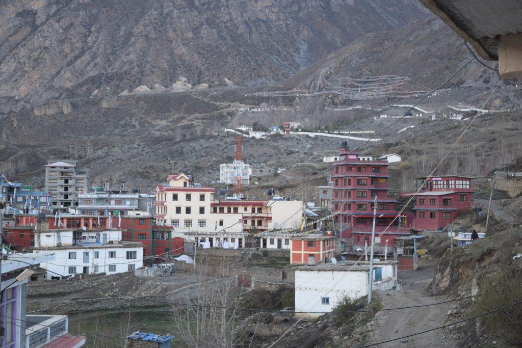 Muktinath from the roof of our  hotel