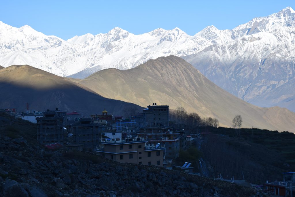 Morning view of Dhaulagiri from Muktinath