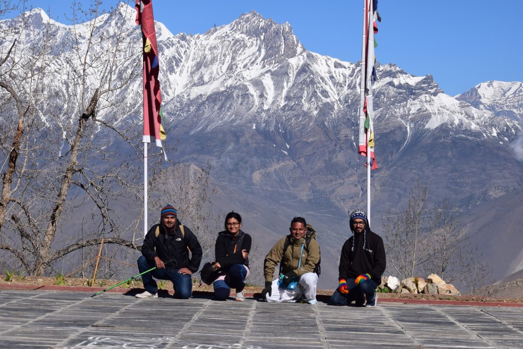 The view from the monatery at Muktinath