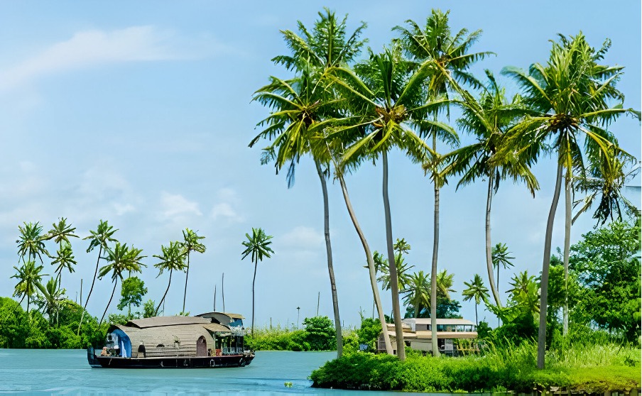 Backwaters, in Kerala